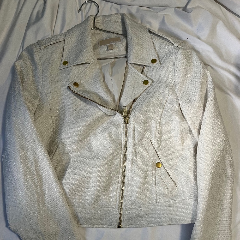 Michael Kors Woman Moto Jacket Fabric